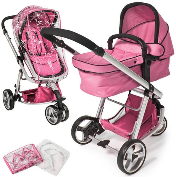 TecTake 400831 Travel system pram 1seat(s) Pink pram/stroller
