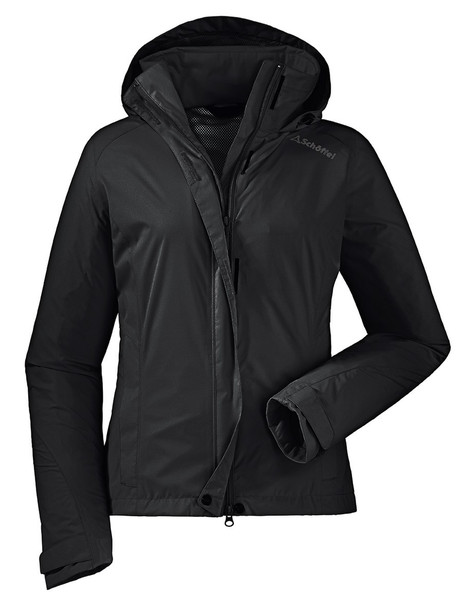 Schöffel Easy L II Shell jacket/windbreaker м Эластан, Полиамид, Полиэстер Черный