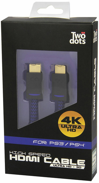Twodots TDGT0027 HDMI HDMI Schwarz, Blau HDMI-Kabel