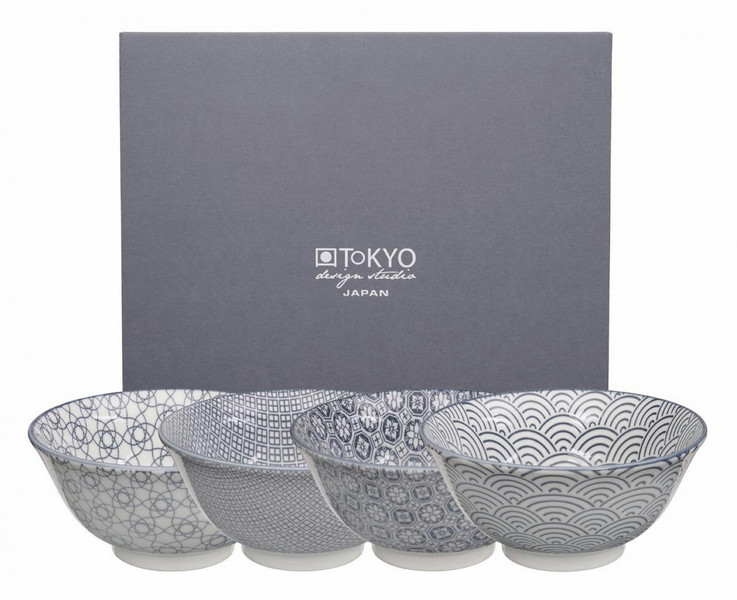 Tokyo Design Studio 14504 Bowl set Круглый Серый обеденная миска