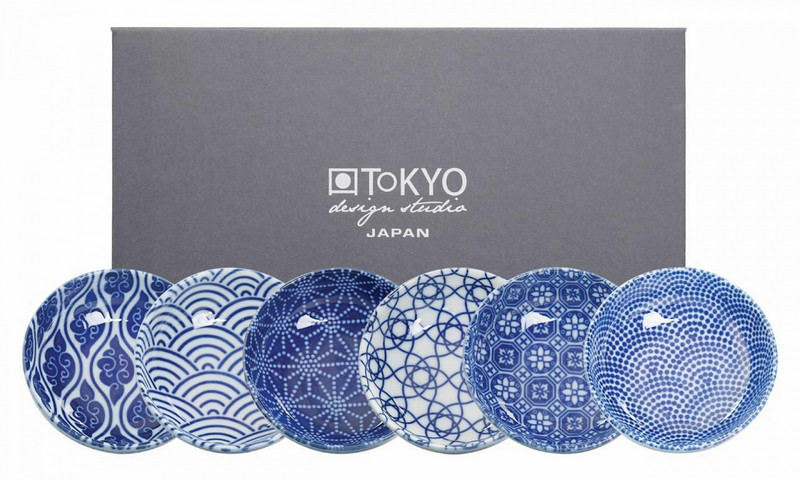 Tokyo Design Studio Nippon Blue Bowl Set 6 Bowl set