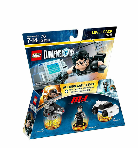 Warner Bros LEGO Dimensions: Mission Impossible Level Pack 3шт Разноцветный фигурка для конструкторов