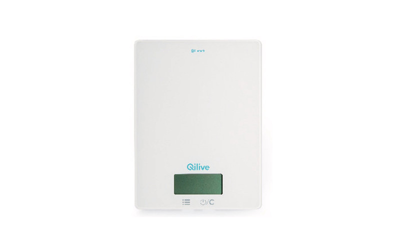 Qilive Q.5570 Tabletop Rectangle Electronic kitchen scale White