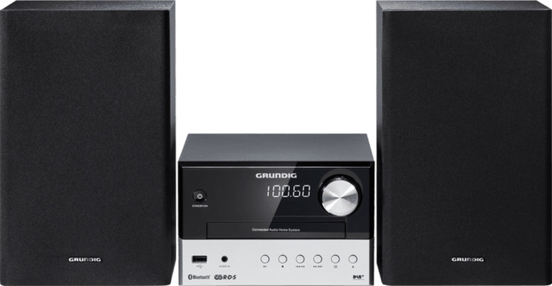 Grundig CMS 1050 BT DAB+ Micro set 30Вт Черный, Cеребряный домашний музыкальный центр
