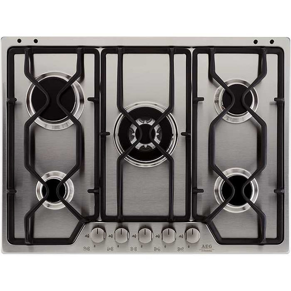 AEG 25784GM built-in gas heater built-in Gas hob Silver