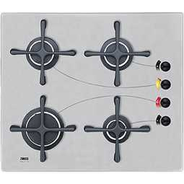 Zanussi ZGG644IXC gas heater built-in Gas hob White