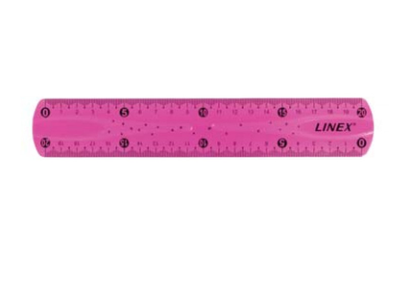 Linex 400081968 200mm Silicone Pink 1pc(s) ruler