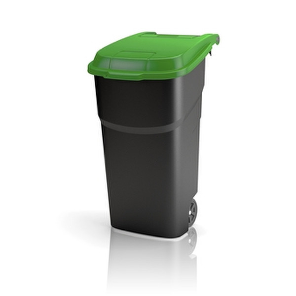 Rotho 45101 100л Прямоугольный Черный, Зеленый trash can