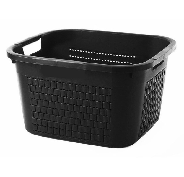 Rotho Country 22L Rectangular Polypropylene (PP) Black laundry basket