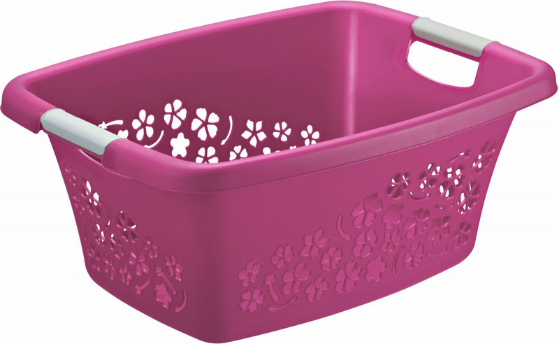 Rotho 17565 25L Rectangular Polypropylene (PP) Pink laundry basket