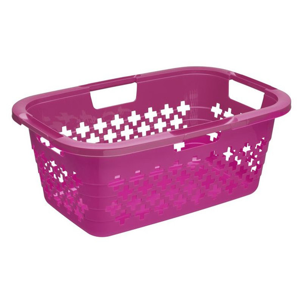Rotho 17700 37L Rectangular Polypropylene (PP) Pink laundry basket