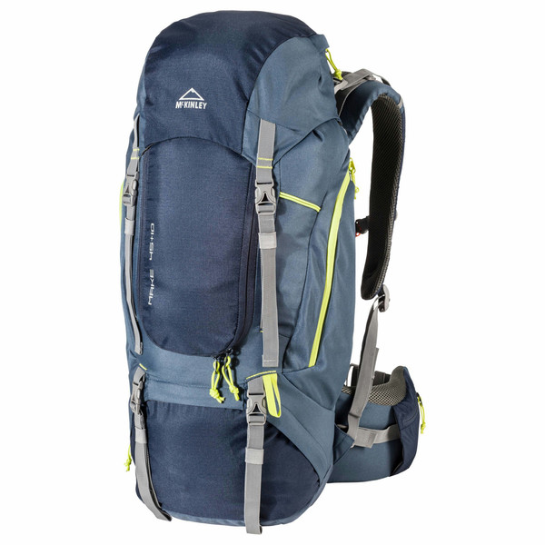 McKinley MAKE 45+10 RC Unisex 55L Polyester Blue,Lime,Navy travel backpack