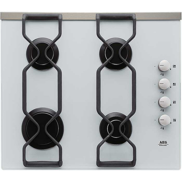 AEG 69404GM built-in gas heater Встроенный Gas hob Белый