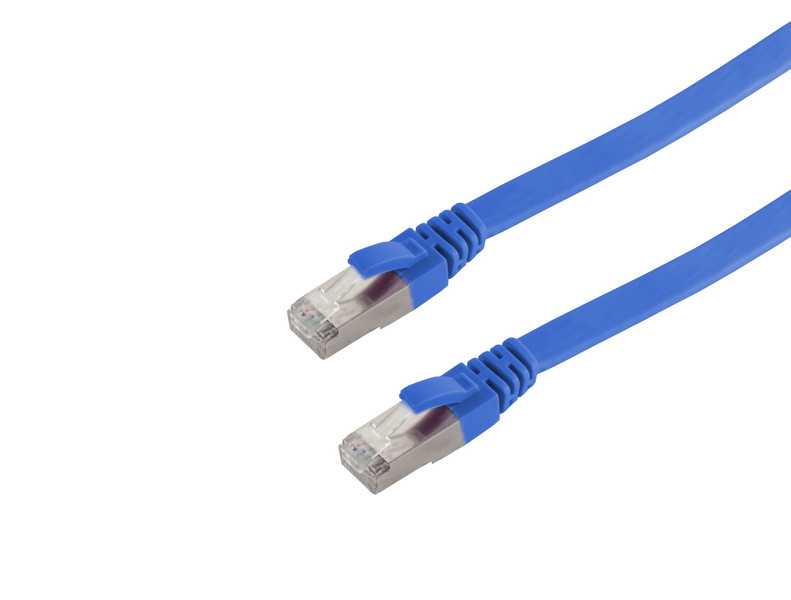 Helos 148807 1м Cat6a S/FTP (S-STP) Синий сетевой кабель