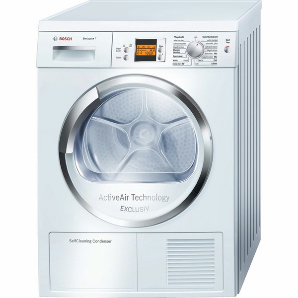 Bosch EcoLogixx 7 WTW86590 Freistehend Frontlader 7kg A Weiß Wäschetrockner