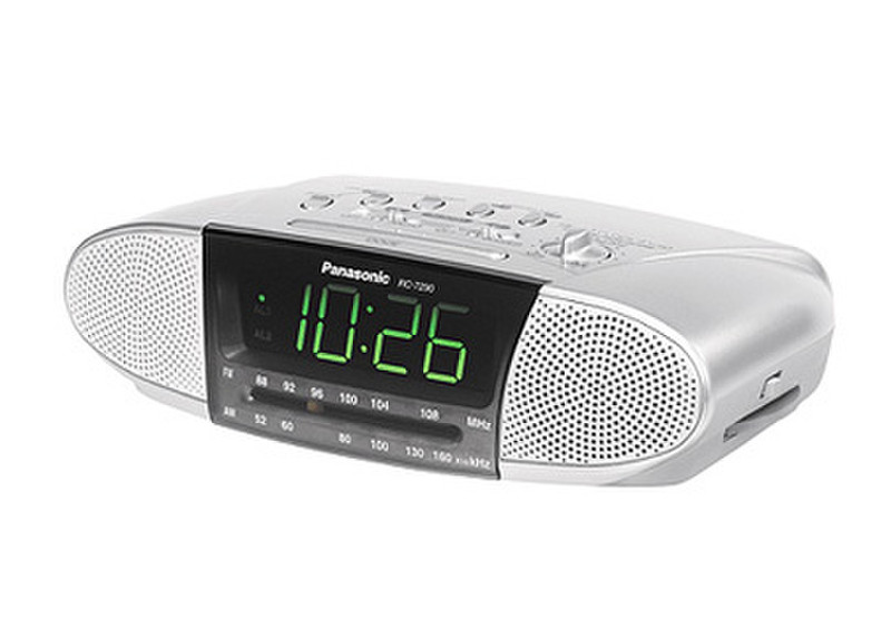 Panasonic RC-7290E9-S Uhr Analog Silber Radio