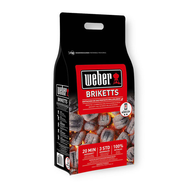 Weber 17590 4000г charcoal for barbecue/grill