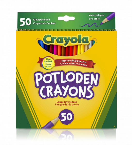 Crayola 50 Coloured pencils Разноцветный 50шт цветной карандаш