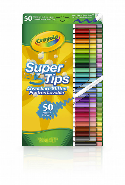 Crayola 50 Supertips markers Разноцветный 50шт фломастер