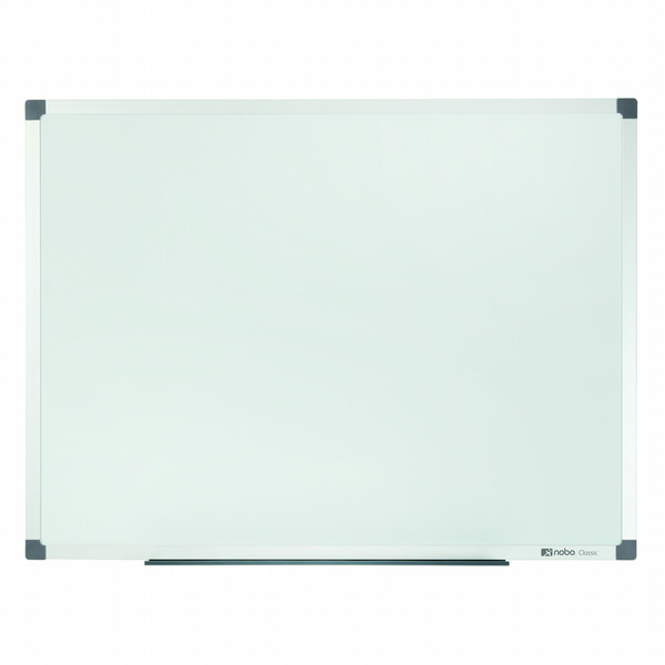 Nobo Classic Steel Magnetic Whiteboard 600x450mm with Aluminium Trim in Retail Packaging