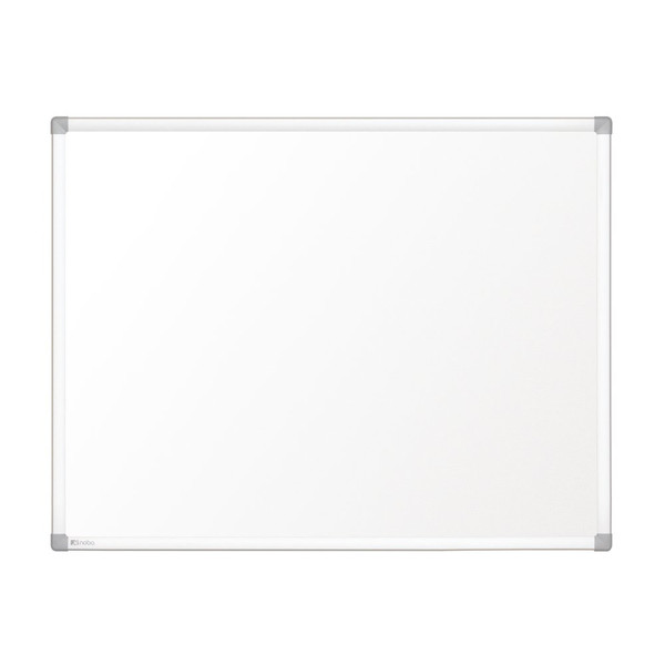 Nobo Prestige Enamel Magnetic Whiteboard 600x450mm with Aluminium Trim in Retail Packaging