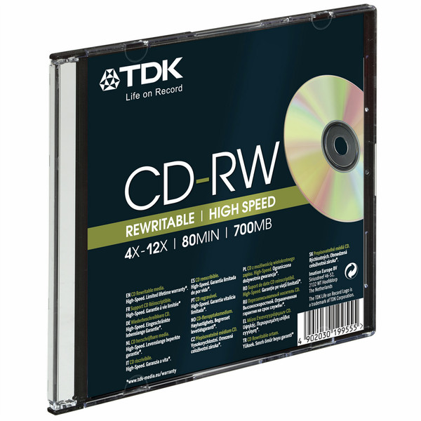 TDK 5 x CD-RW 700MB CD-RW 700MB 5pc(s)
