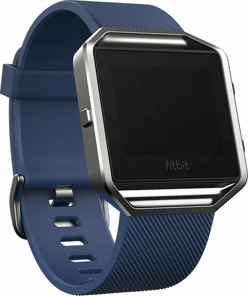 Fitbit Blaze Touchscreen Bluetooth Blau, Edelstahl Sportuhr