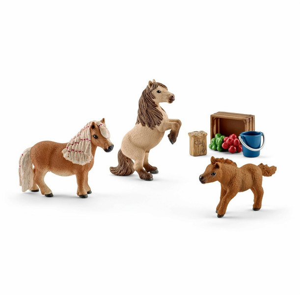 Schleich Horse Club Miniature Shetland pony family children toy figure set