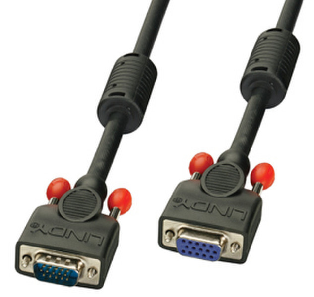 Lindy 10m SVGA Monitor Cable 10м VGA (D-Sub) VGA (D-Sub) Черный VGA кабель