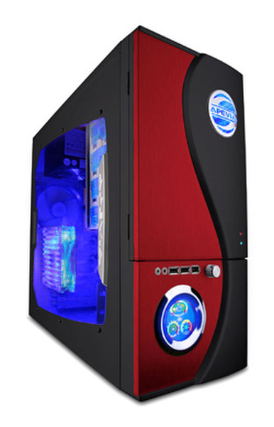 Apevia X-TSJGT-RD Midi-Tower Red computer case