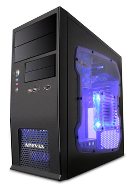 Apevia X-QBOII-BK/500 Micro-Tower 500W Black computer case