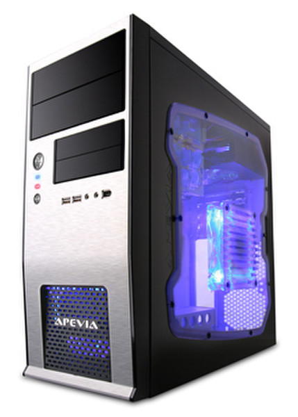 Apevia X-QBOII-AL/500 Micro-Tower 500W Silver computer case