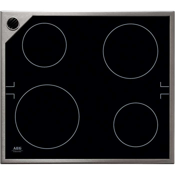 AEG 61000MMN ceramic heater Встроенный Electric hob Черный