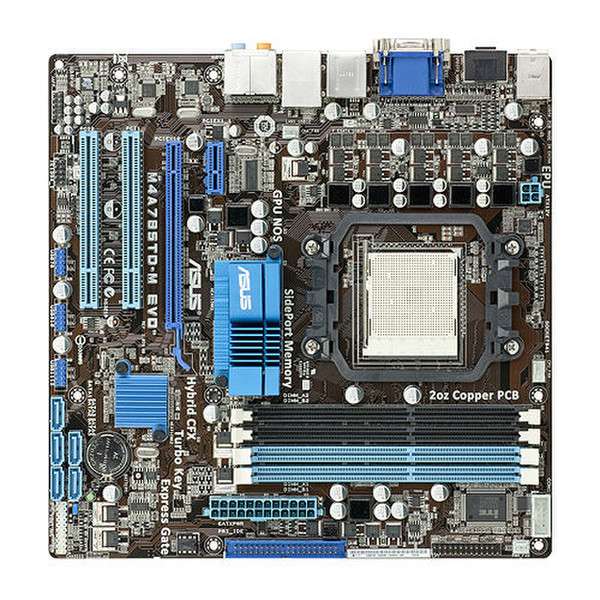 ASUS M4A785TD-M EVO AMD 785G Socket AM3 uATX motherboard