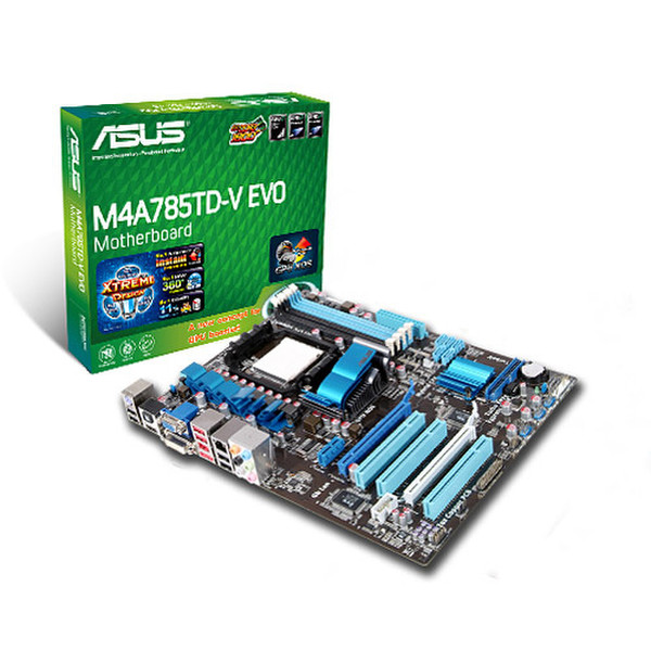 ASUS M4A785TD-V EVO AMD 785G Разъем AM3 ATX материнская плата