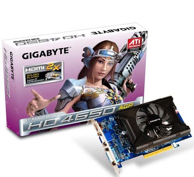 Gigabyte GV-R465D2-1GI 1ГБ GDDR2 видеокарта