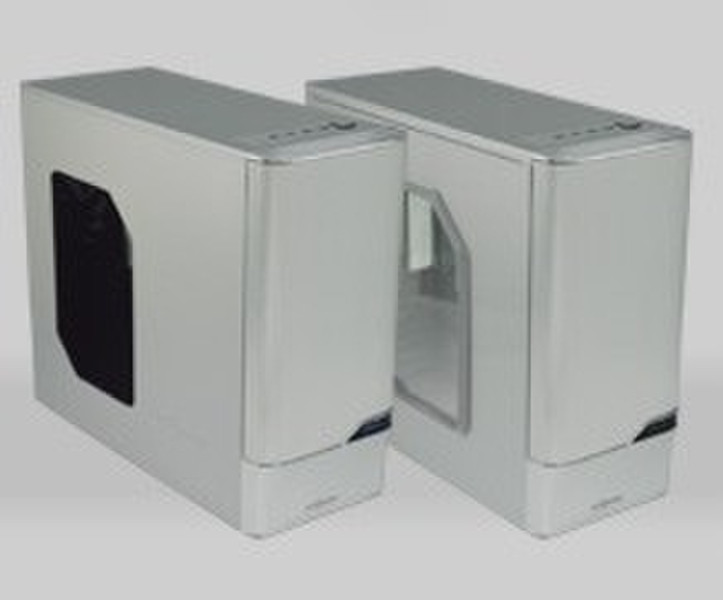 Ikonik Zaria A10 Midi-Tower Silver computer case