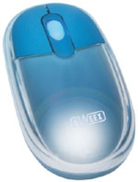Sweex Optical Mouse Neon Blue USB + PS/2 USB Optisch 400DPI Blau Maus