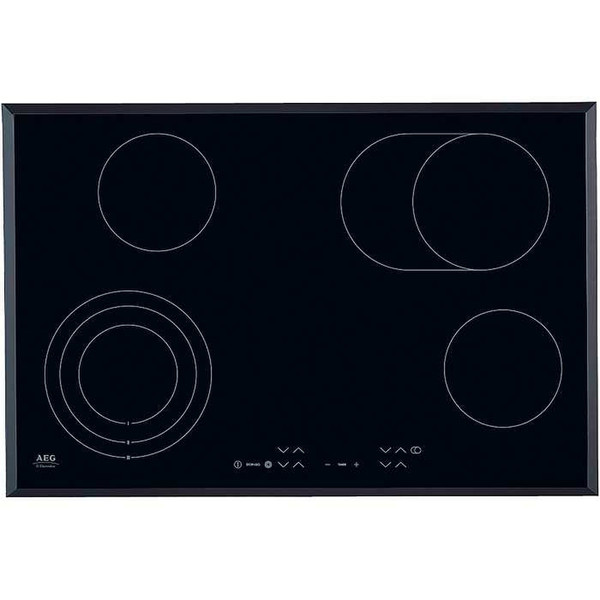 AEG 76301KFN Built-in ceramic heater Eingebaut Electric hob Schwarz