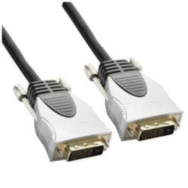 Nilox DVI-D Dual link 24+1 5.0m 5m DVI-D DVI-D Weiß DVI-Kabel