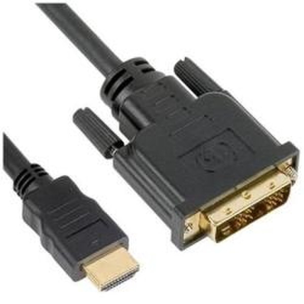Nilox HDMI/DVI-D 2.0m 2м DVI-D HDMI Черный