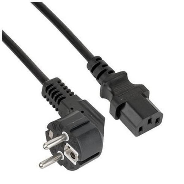 Nilox CAVO ALIMENTAZ.2MT.IEC-C13ANGOLO 2m Black power cable