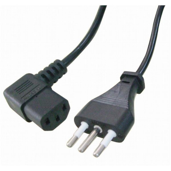 Nilox CAVO ALIMENTAZ2MT.IEC-C13 ANGOLO 2m Black power cable
