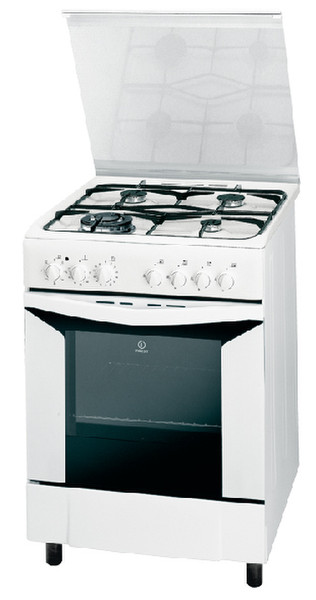 Indesit K6T52SW Отдельностоящий Gas hob Белый