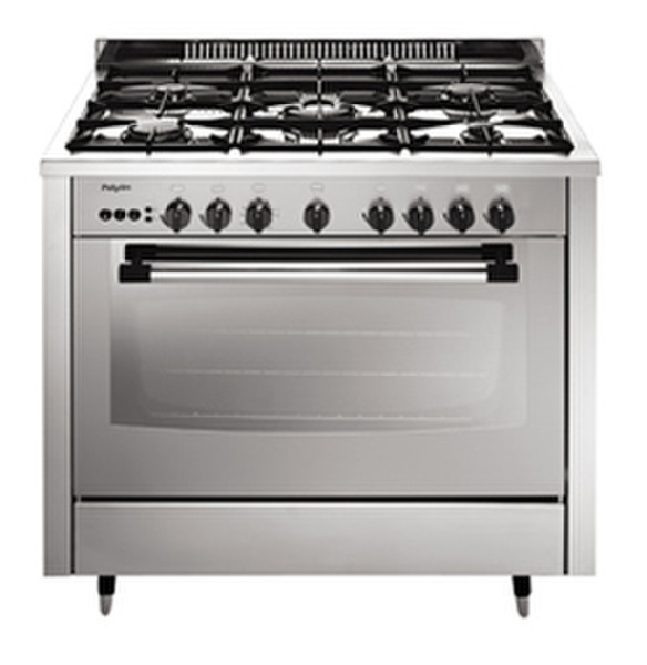 Pelgrim TBF 915 Gas-elektro-fornuis Freestanding Gas hob A+ Silver