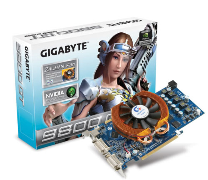 Gigabyte N98TZL-512H GeForce 9800 GT GDDR3 видеокарта