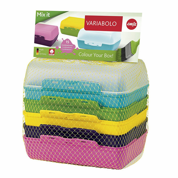 EMSA VARIABOLO Lunch box set Polypropylene (PP) Multicolour 6pc(s)