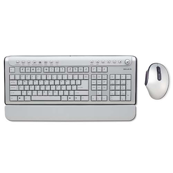 Belkin Wireless Keyboard and Ergo Optical Mouse RF Wireless Tastatur