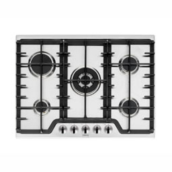 Zanussi ZGM784IX gas heater Встроенный Gas hob Cеребряный