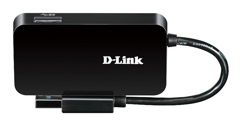 D-Link DUB-1341 USB 3.0 (3.1 Gen 1) Type-A 5000Мбит/с Черный хаб-разветвитель